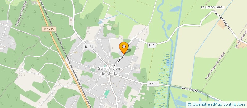 localisation de l'entreprise LE SAINT VIVIEN  SAINT-VIVIEN-DE-MEDOC