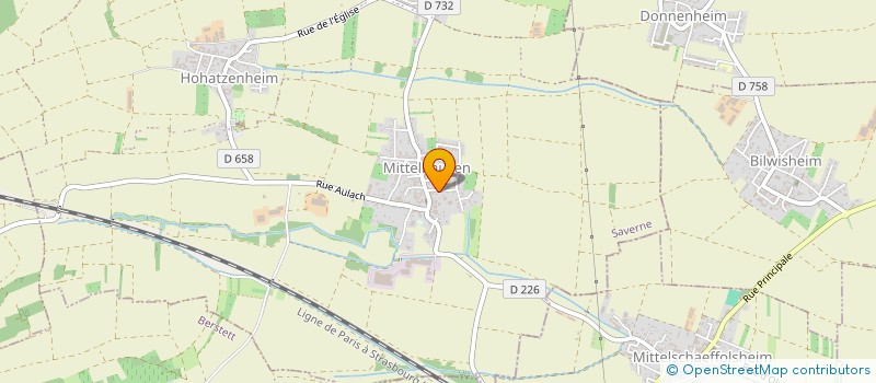 localisation de l'entreprise LE SAJ DU LIBAN  WINGERSHEIM LES QUATRE BANS