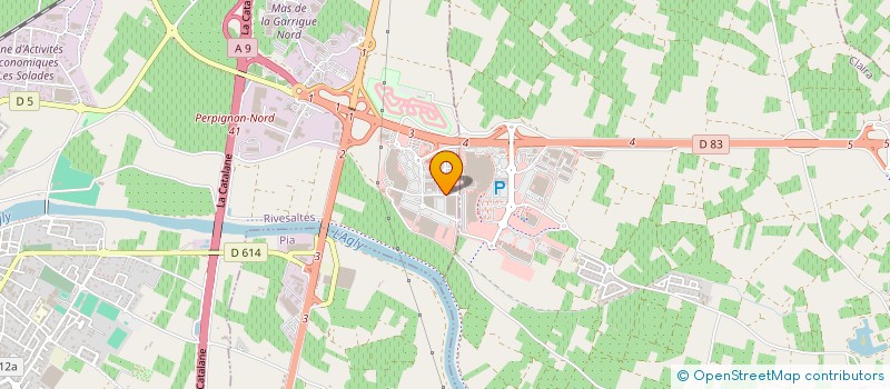 localisation de l'entreprise LE SAKURA JAPONAIS  RIVESALTES