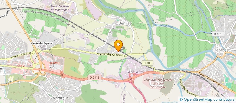 localisation de l'entreprise LE SALADOU SCI  BERRIAC