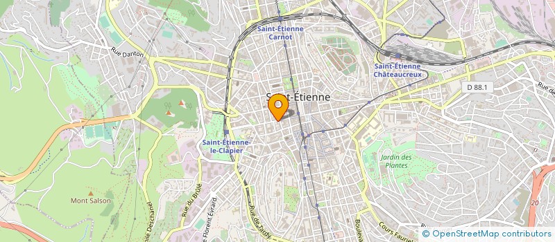 localisation de l'entreprise LE SALAH  SAINT-ETIENNE