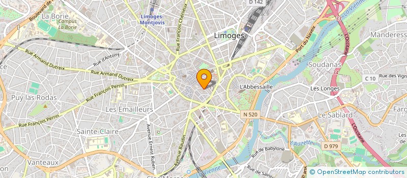 localisation de l'entreprise LE SALAM à LIMOGES