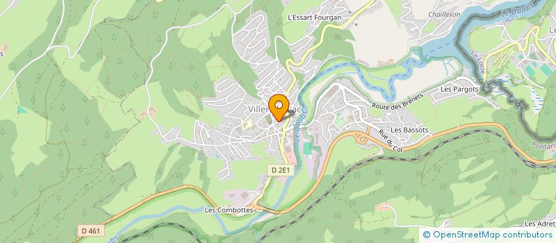 localisation de l'entreprise LE SALBERT  VILLERS-LE-LAC