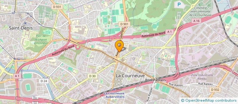 localisation de l'entreprise LE SALENGRO à LA COURNEUVE
