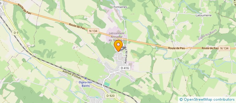 localisation de l'entreprise LE SALOIR DES TEMBOUS  OGEU-LES-BAINS