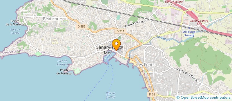 localisation de l'entreprise LE SALON à SANARY-SUR-MER
