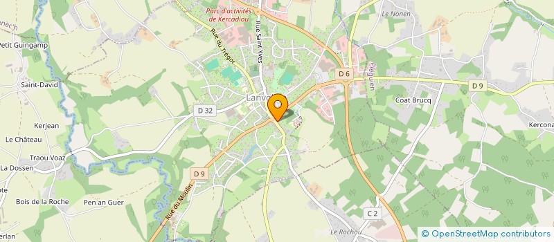 localisation de l'entreprise LE SALON  LANVOLLON