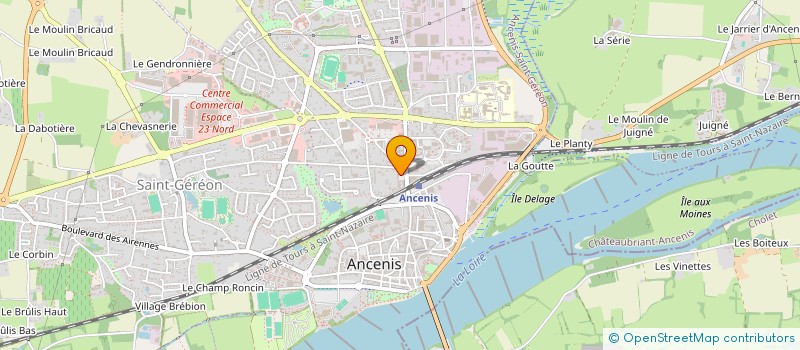 localisation de l'entreprise LE SALON AJ à ANCENIS-SAINT-GEREON