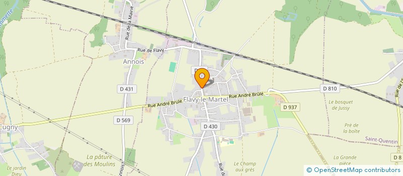 localisation de l'entreprise LE SALON AURIANNE à FLAVY-LE-MARTEL