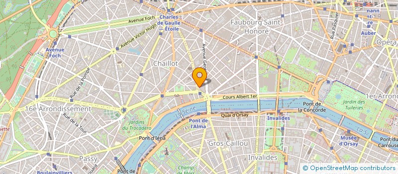 localisation de l'entreprise LE SALON CHAMPS ELYSEES à PARIS