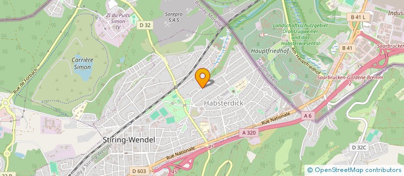 localisation de l'entreprise LE SALON CHEZ HM  STIRING-WENDEL