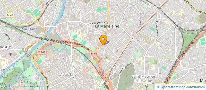 localisation de l'entreprise LE SALON COIFFURE ET MAQUILLAGE à LA MADELEINE