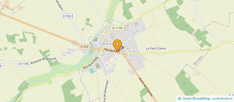localisation de l'entreprise LE SALON D'ADELINE à BREZOLLES