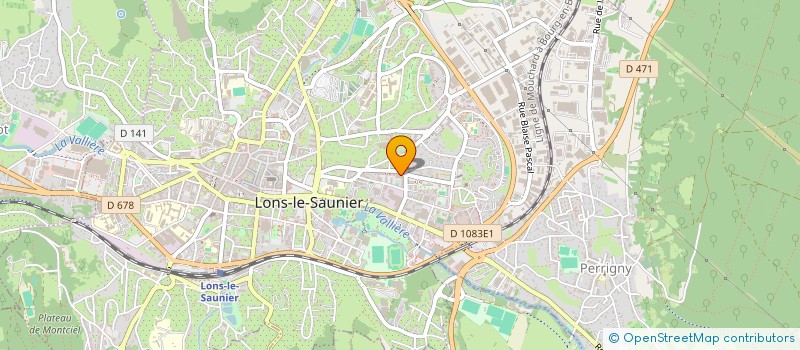 localisation de l'entreprise LE SALON D'ALEXANDRA à LONS-LE-SAUNIER