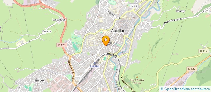 localisation de l'entreprise LE SALON D'ALEXANDRE à AURILLAC