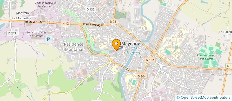 localisation de l'entreprise LE SALON D'ANNE LAURE à MAYENNE