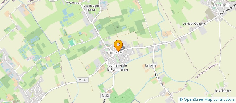 localisation de l'entreprise LE SALON D'ARIANE  FROMELLES