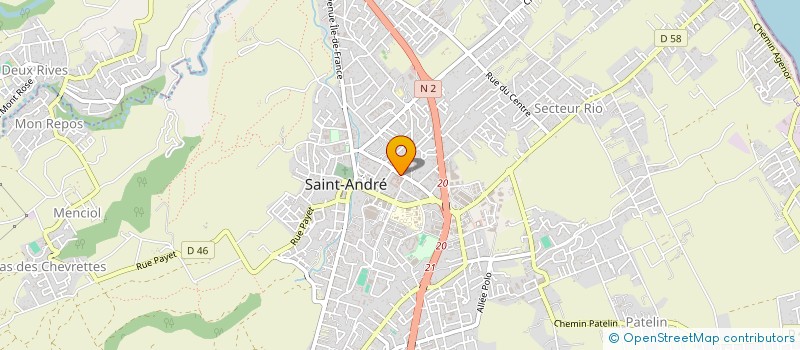 localisation de l'entreprise LE SALON D'ELISA  SAINT-ANDRE