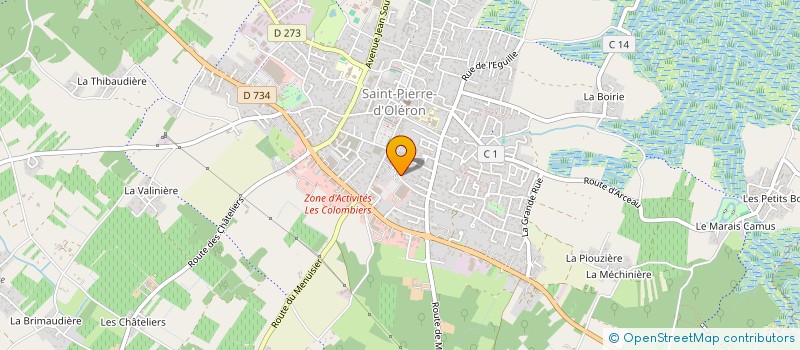 localisation de l'entreprise LE SALON D'HELENE à SAINT-PIERRE-D'OLERON