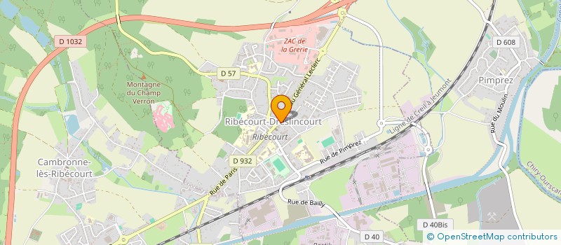 localisation de l'entreprise LE SALON D'HELENE  RIBECOURT-DRESLINCOURT