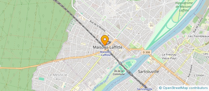 localisation de l'entreprise LE SALON D'OLLY à MAISONS-LAFFITTE