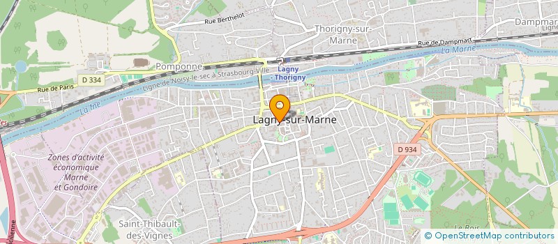 localisation de l'entreprise LE SALON DE BERANGERE  LAGNY-SUR-MARNE