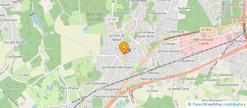 localisation de l'entreprise LE SALON DE CECILE  BALLAN-MIRE