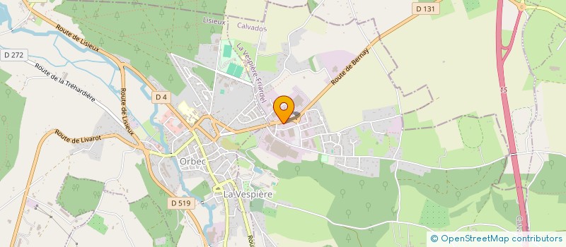 localisation de l'entreprise LE SALON DE CHARLOTTE  LA VESPIERE-FRIARDEL