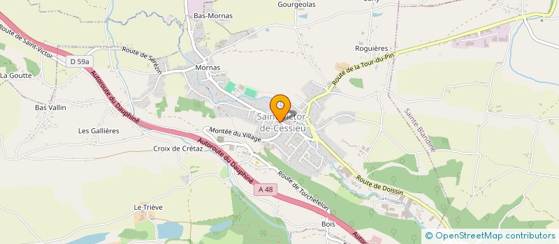 localisation de l'entreprise LE SALON DE CHRIS  SAINT-VICTOR-DE-CESSIEU