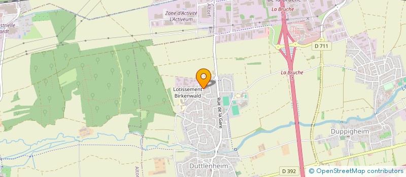 localisation de l'entreprise LE SALON DE DELPHINE  DUTTLENHEIM