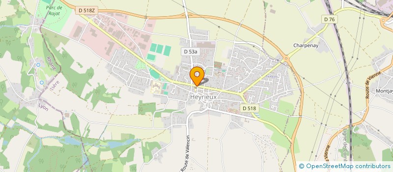 localisation de l'entreprise LE SALON DE JULIE  HEYRIEUX