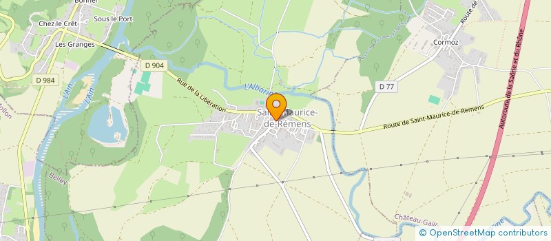 localisation de l'entreprise LE SALON DE JULIETTE  SAINT-MAURICE-DE-REMENS