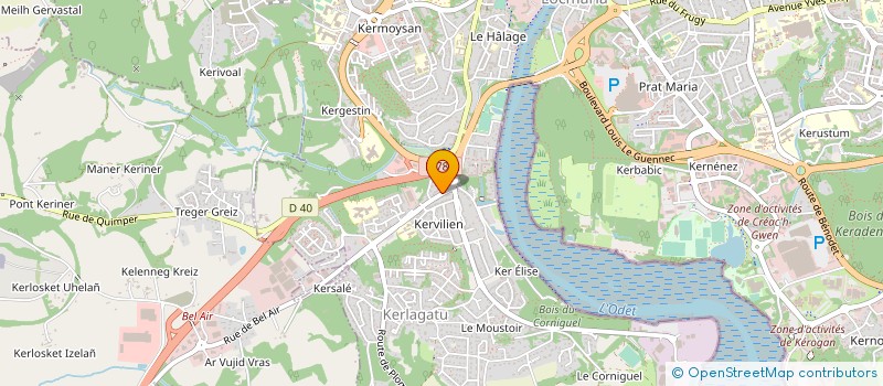 localisation de l'entreprise LE SALON DE L'ODET  QUIMPER