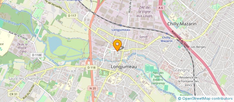 localisation de l'entreprise LE SALON DE L ORIENT à LONGJUMEAU