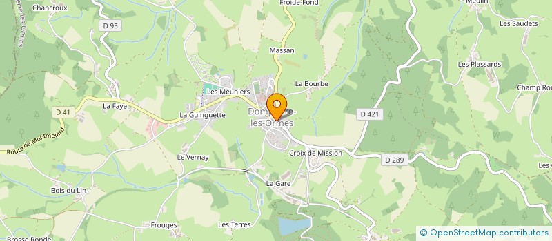 localisation de l'entreprise LE SALON DE LAURA & ROMANE  DOMPIERRE-LES-ORMES