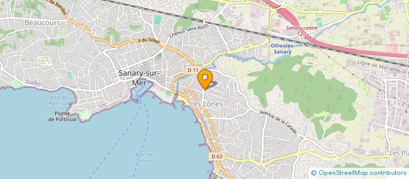 localisation de l'entreprise LE SALON DE MARINA à SIX-FOURS-LES-PLAGES