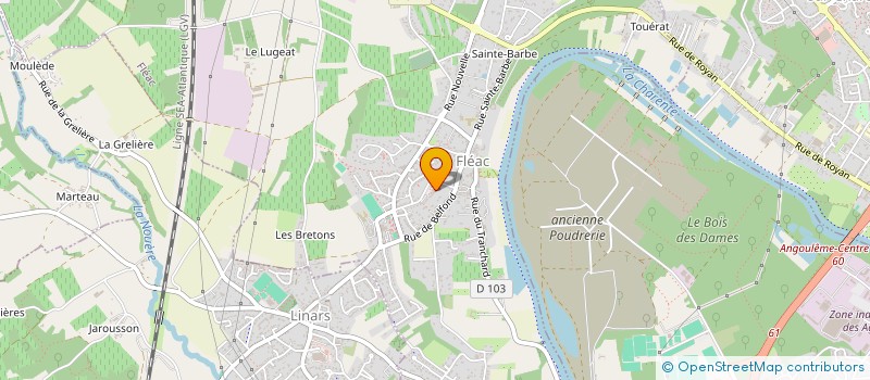 localisation de l'entreprise LE SALON DE PATRICIA à FLEAC