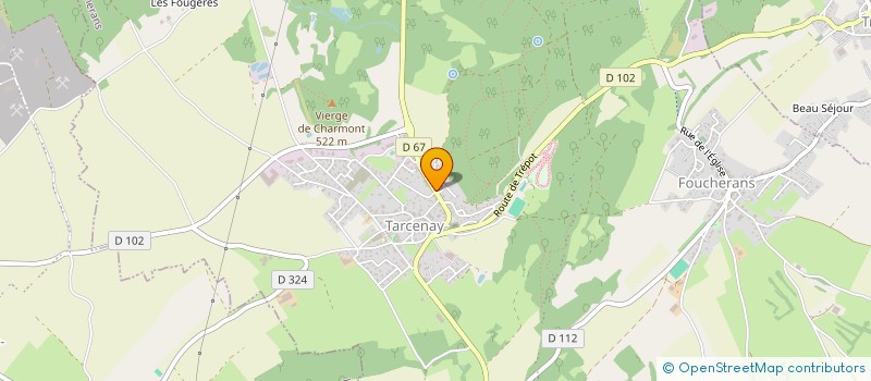 localisation de l'entreprise LE SALON DE PAULINE  TARCENAY-FOUCHERANS