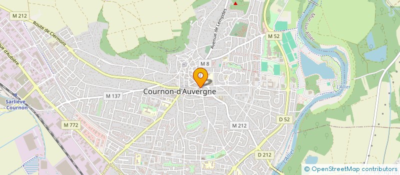 localisation de l'entreprise LE SALON DE PAULINE  COURNON-D'AUVERGNE