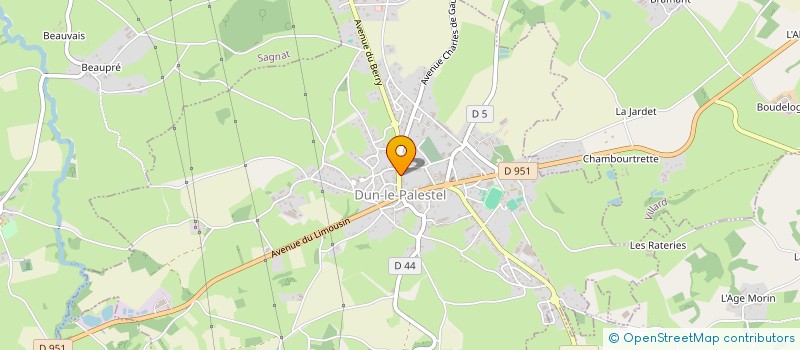 localisation de l'entreprise LE SALON DE SOPHIE à DUN-LE-PALESTEL
