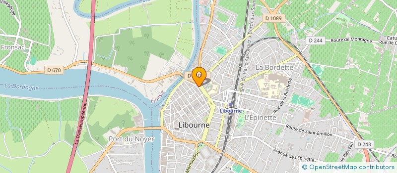 localisation de l'entreprise LE SALON DE SOPHIE à LIBOURNE
