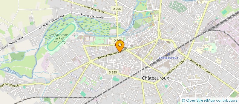 localisation de l'entreprise LE SALON DE STEFFIE à CHATEAUROUX