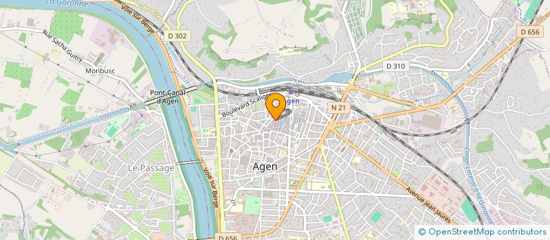 localisation de l'entreprise LE SALON DE THE DE MARIE-ESTHER  AGEN