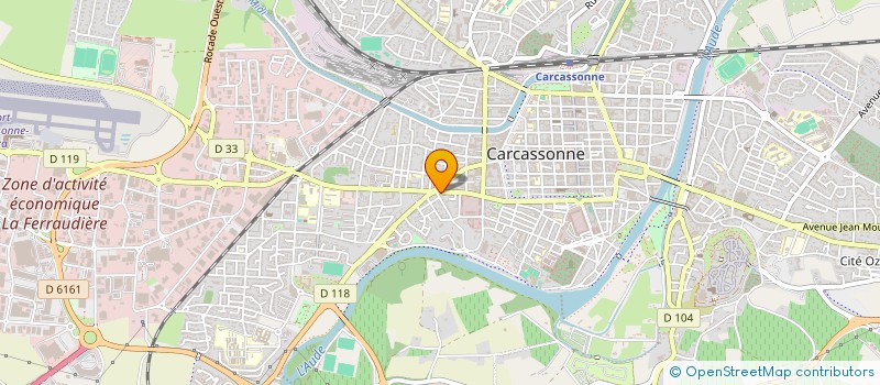 localisation de l'entreprise LE SALON DES 4 CHEMINS à CARCASSONNE