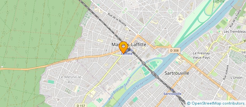 localisation de l'entreprise LE SALON DES GRANDS ET DES PETITS  MAISONS-LAFFITTE