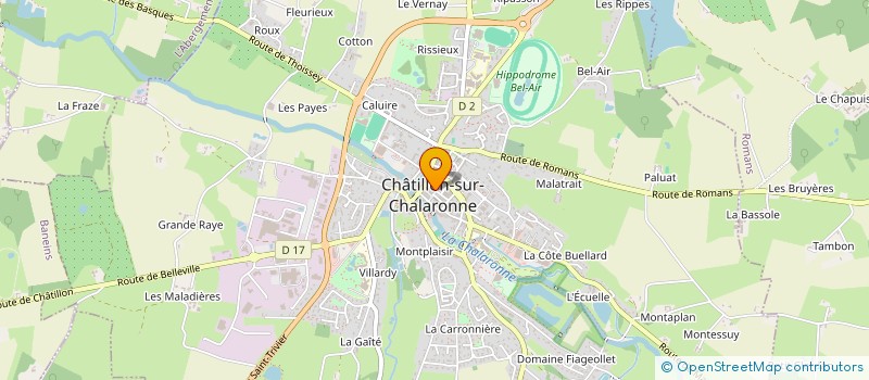 localisation de l'entreprise LE SALON DES HOMMES à CHATILLON-SUR-CHALARONNE
