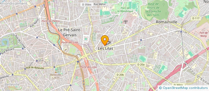 localisation de l'entreprise LE SALON DU BATIMENT à LES LILAS
