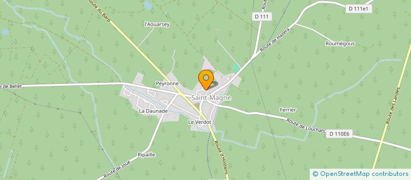 localisation de l'entreprise LE SALON DU LAC  SAINT-MAGNE