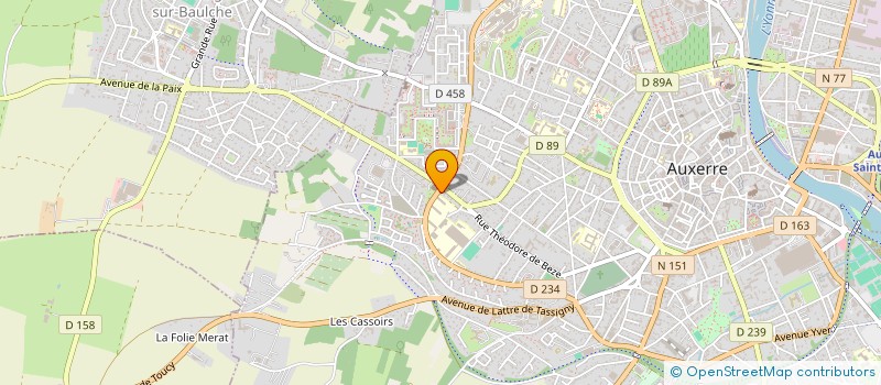 localisation de l'entreprise LE SALON O'MAMORI à AUXERRE