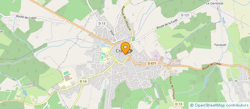 localisation de l'entreprise LE SALON OB  CREON